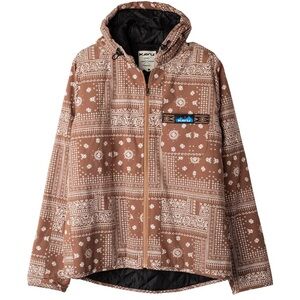 KAVU Brown Bandana Print Jacket